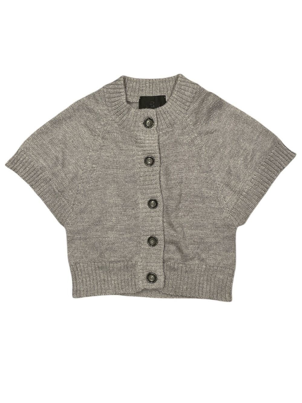 Bruuns Bazaar Small Grey Alpaca Blend Button Front Knit Cardigan - Picture 6 of 10